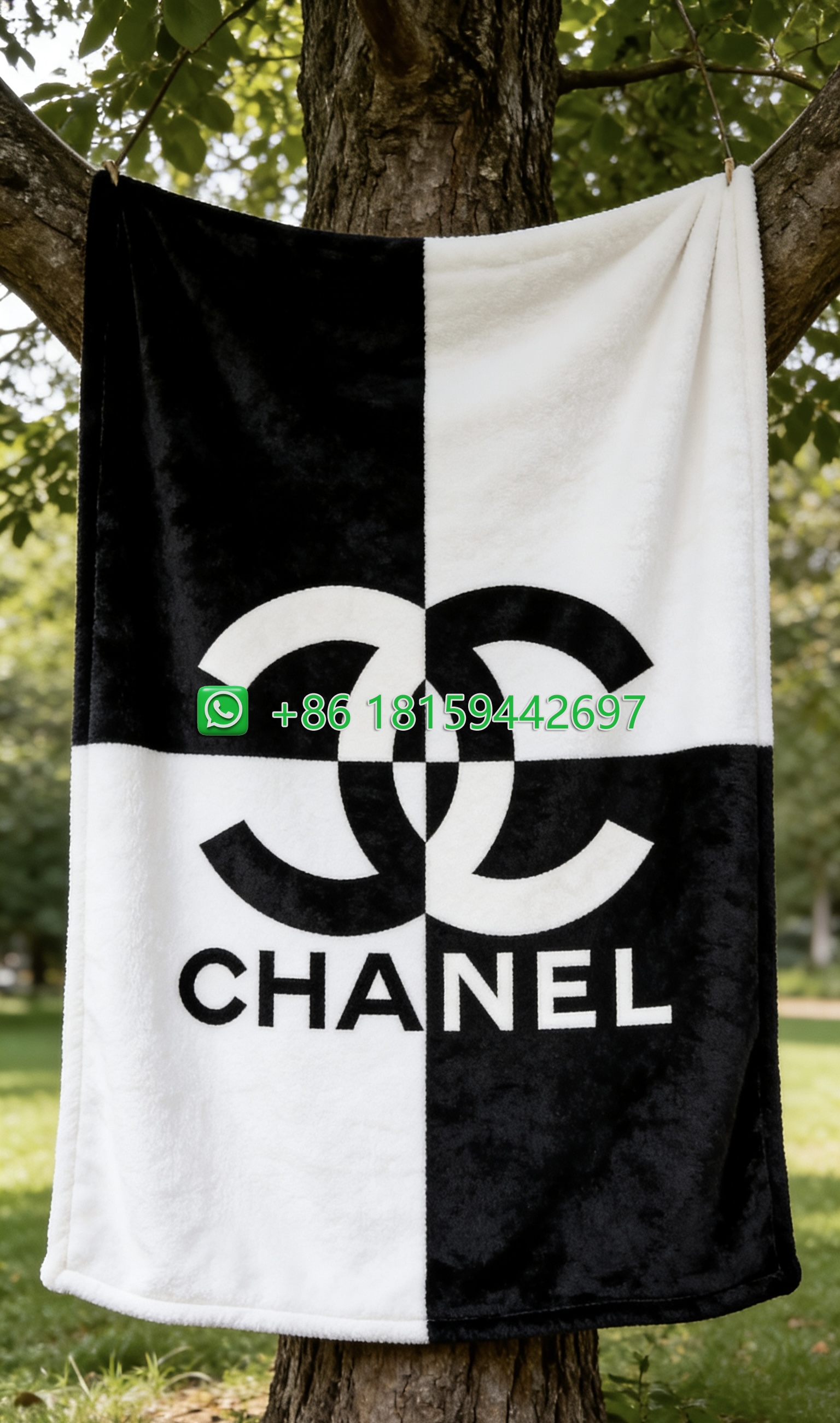 Chanel Throw Blankets